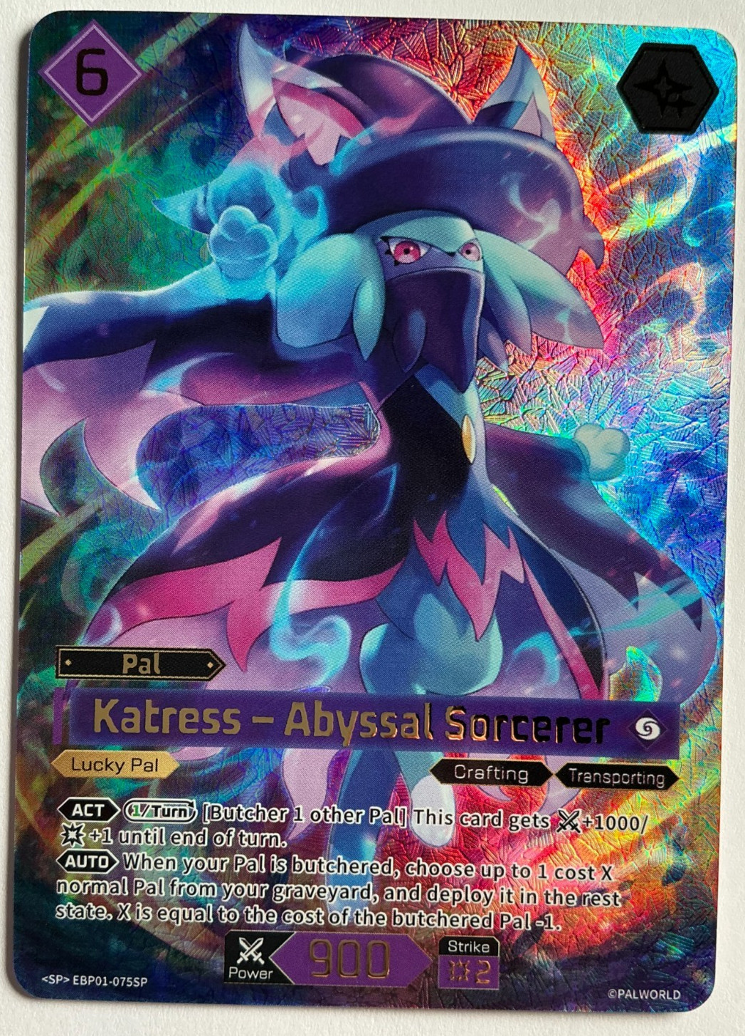 Palworld TCG Katress - Abyssal Sorcerer (SP) Dawn of Palpagos EBP01-075SP NM/M