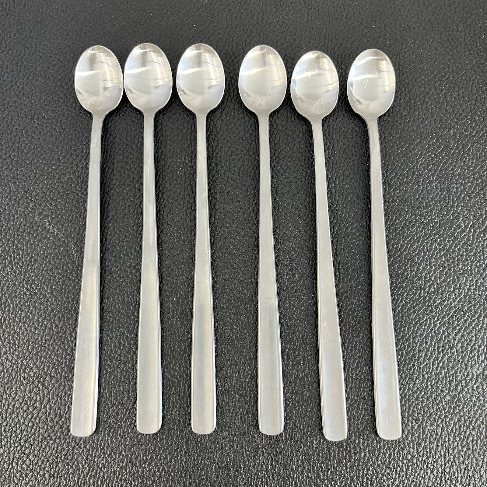 Set of 6, GENSE Sweden Stainless Iced Tea Spoons Long Handle Scandinavian Design