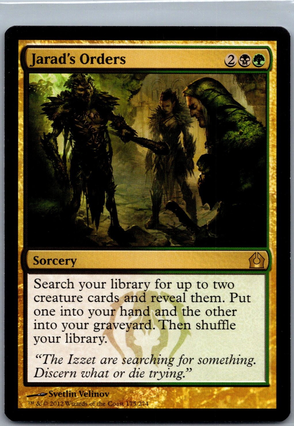 Return to Ravnica Magic: The Gathering Card Jarad\'s Orders Return to Ravnica Magic: The Gathering Card Jarad\'s Orders