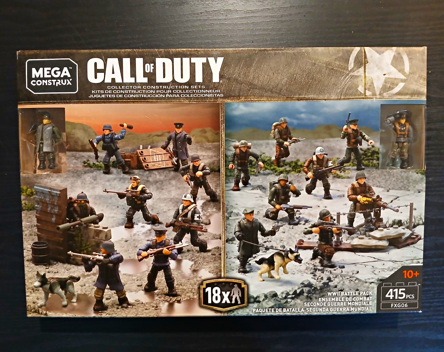 MEGA Construx Call of Duty WWII Battle Pack FXQ06 415 pcs 18 Figures MEGA Construx Call of Duty WWII Battle Pack FXQ06 415 pcs 18 Figures