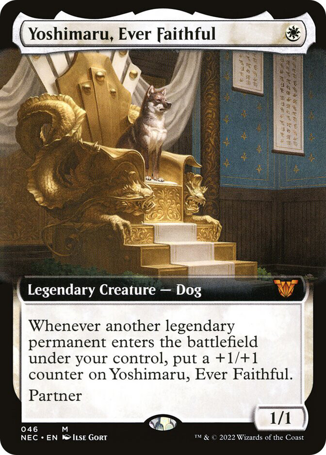 MTG Yoshimaru, Ever Faithful Extended Art - Kamigawa: Neon Dynasty Commander