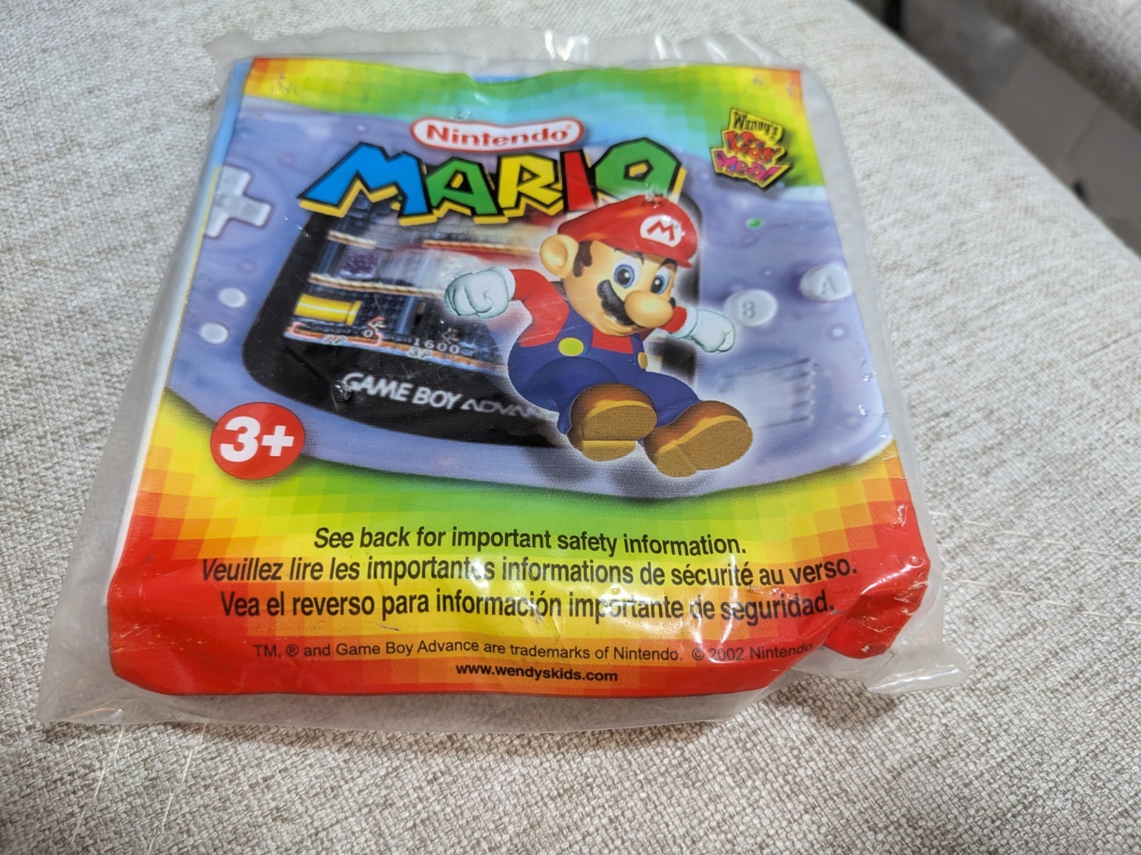 Wendy’s Kids Meal Super Mario World Nintendo Game Boy Advance Figure Toy 2002 Wendy’s Kids Meal Super Mario World Nintendo Game Boy Advance Figure Toy 2002