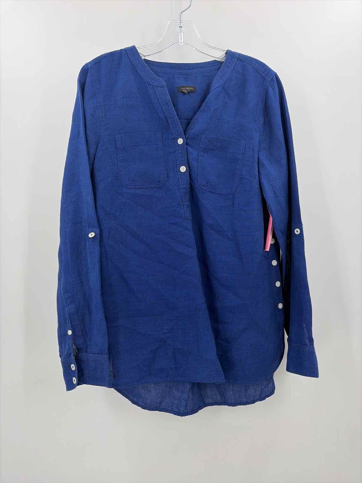 Pre-Owned Talbots Navy Size XS Long Sleeve Blouse