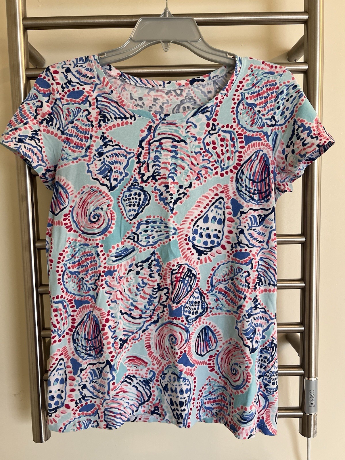 Lilly Pulitzer Karrie Crew-Neck Top, Shell Me About It, size M Lilly Pulitzer Karrie Crew-Neck Top, Shell Me About It, size M
