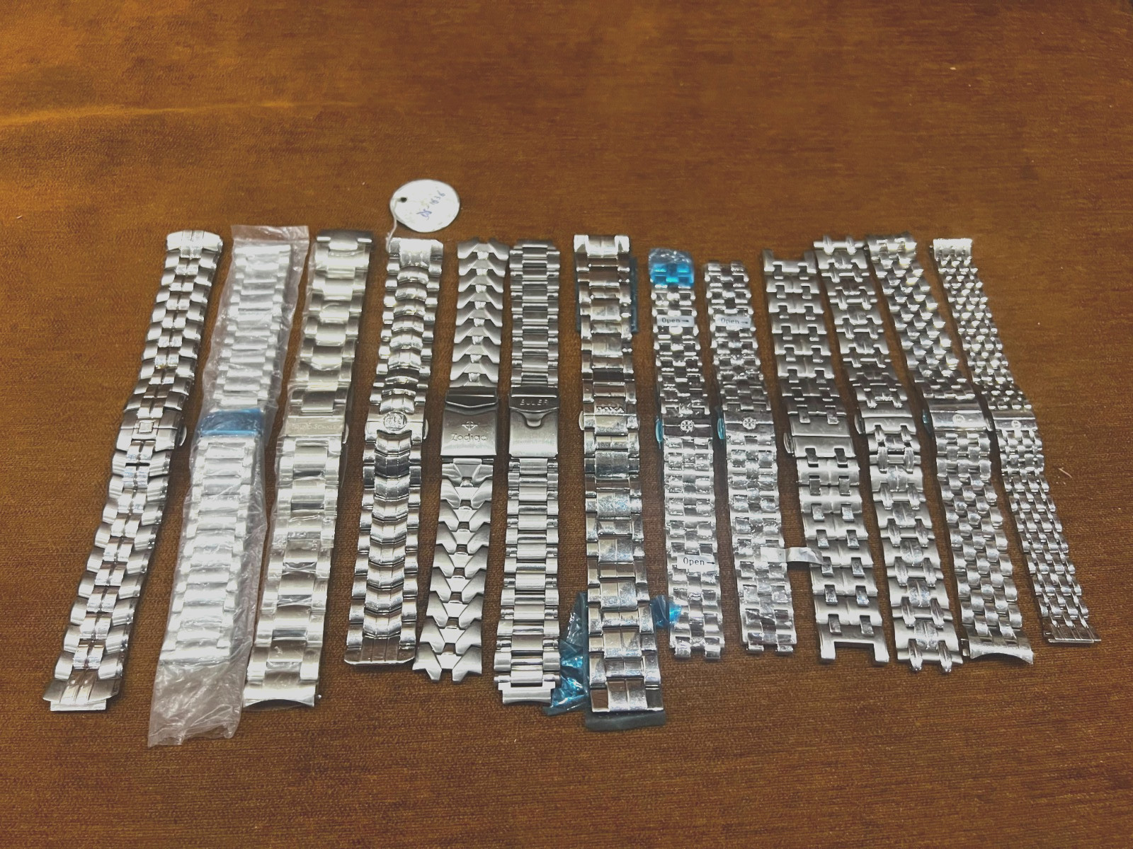 Lot of 13 Stainless Steel 20mm to 24mm Watch Bracelets Bands Mixed Brands