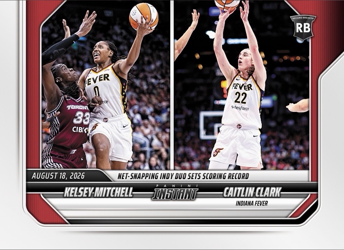 2026 Panini Instant WNBA 316 Kelsey Mitchell Caitlin Clark Indiana Fever PRESALE