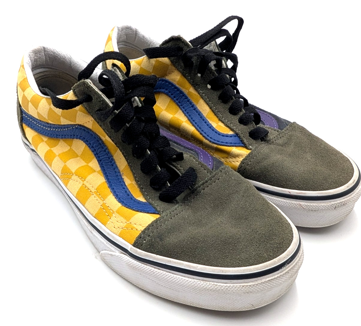 Vans Old Skool OTW Rally Mismatched Checkerboard Shoes Womens Size 8 / Mens 6.5