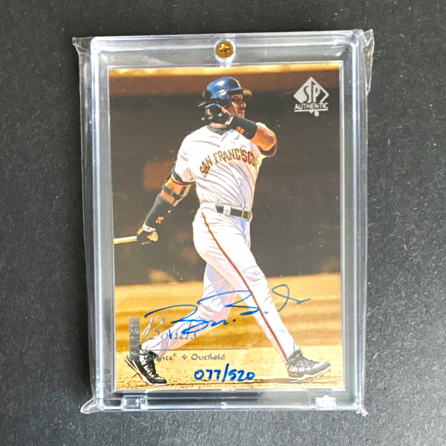 Upper Deck 2000 SP Authentic Buy Back Barry Bonds Auto SP-BB #077/520