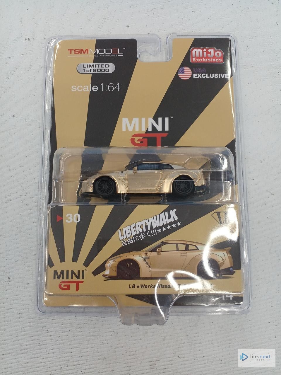 TSMMODEL MINI GT Nissan GT-R Satin Gold 1:64 Collectible