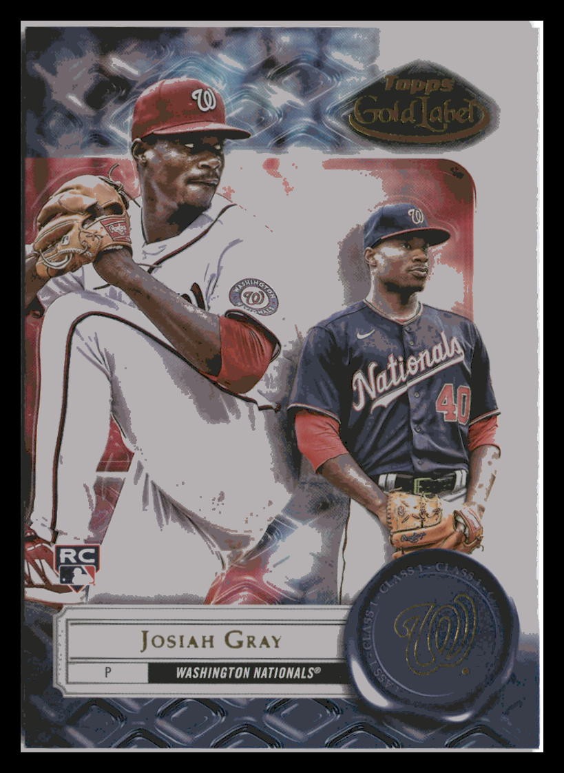 2022 Topps Gold Label #80 Josiah Gray Class 1