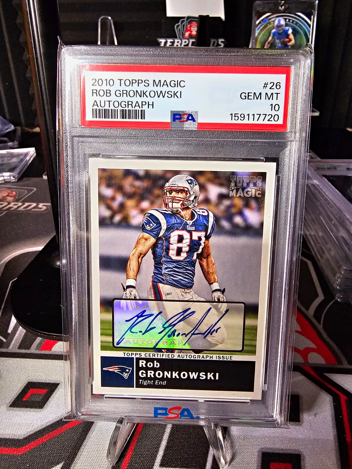 Topps 2010 Magic Rob Gronkowski RC Auto #26 PSA 10 Cert 159117720