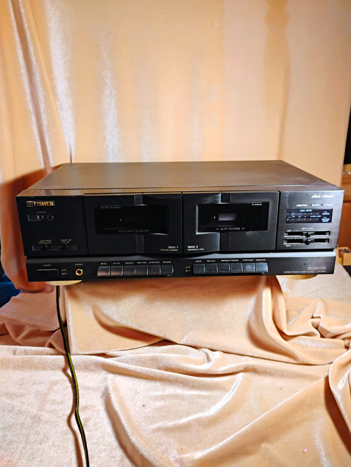 Fisher Studio-Standard CR-W685 Double Cassette Deck record Auto Reverse Dolby B Fisher Studio-Standard CR-W685 Double Cassette Deck record Auto Reverse Dolby B