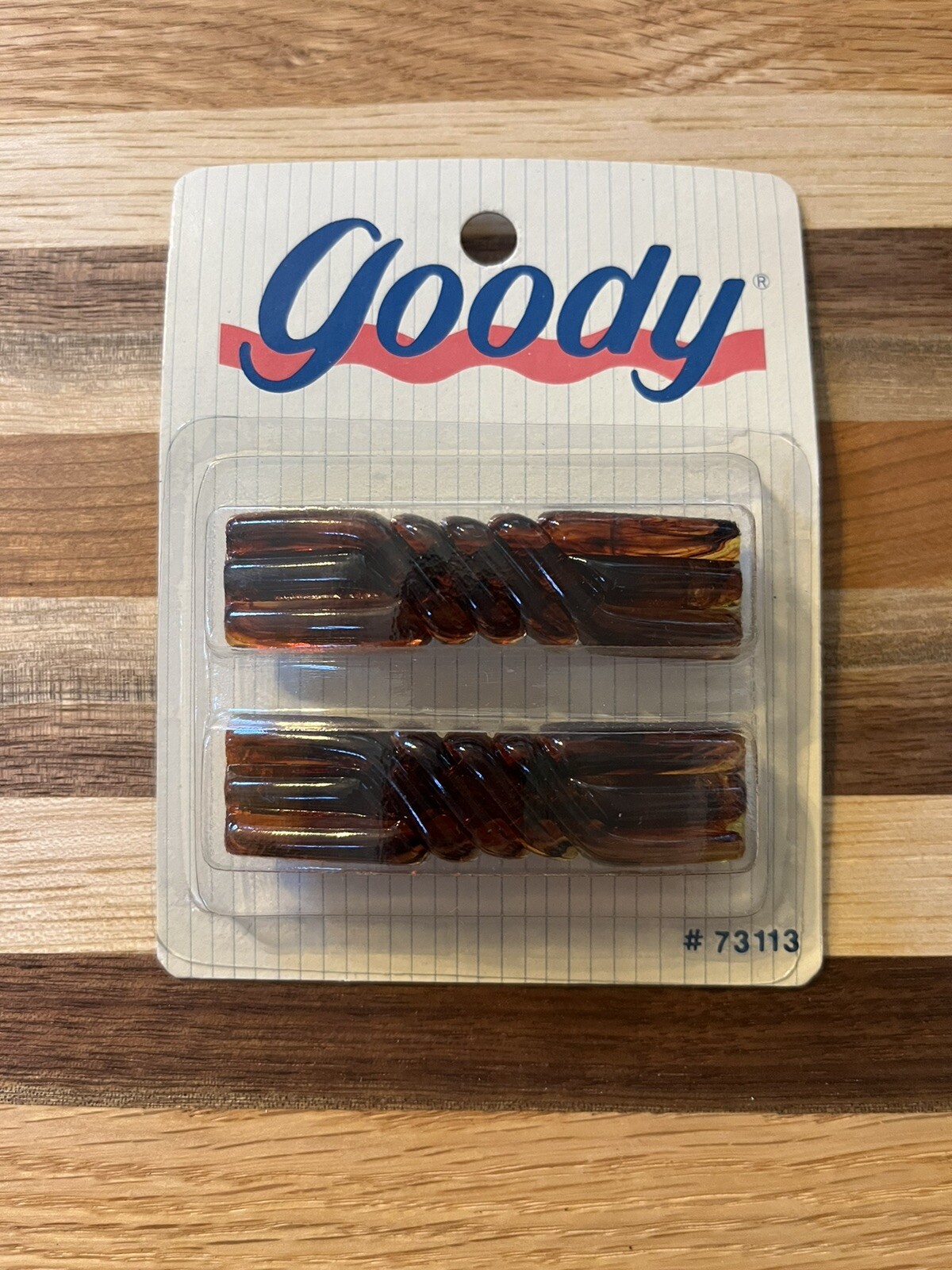 NIP Vintage Rare Goody 2 Clip Hair Barrettes 1993 2.5 Inch USA Auto Clasp #73113