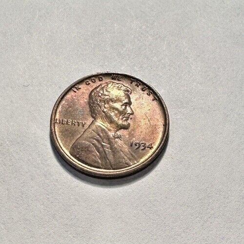 1934-P Lincoln Cent Wheat Penny ~ Red Brown Uncirculated ~ NICE ~ P42 1934-P Lincoln Cent Wheat Penny ~ Red Brown Uncirculated ~ NICE ~ P42