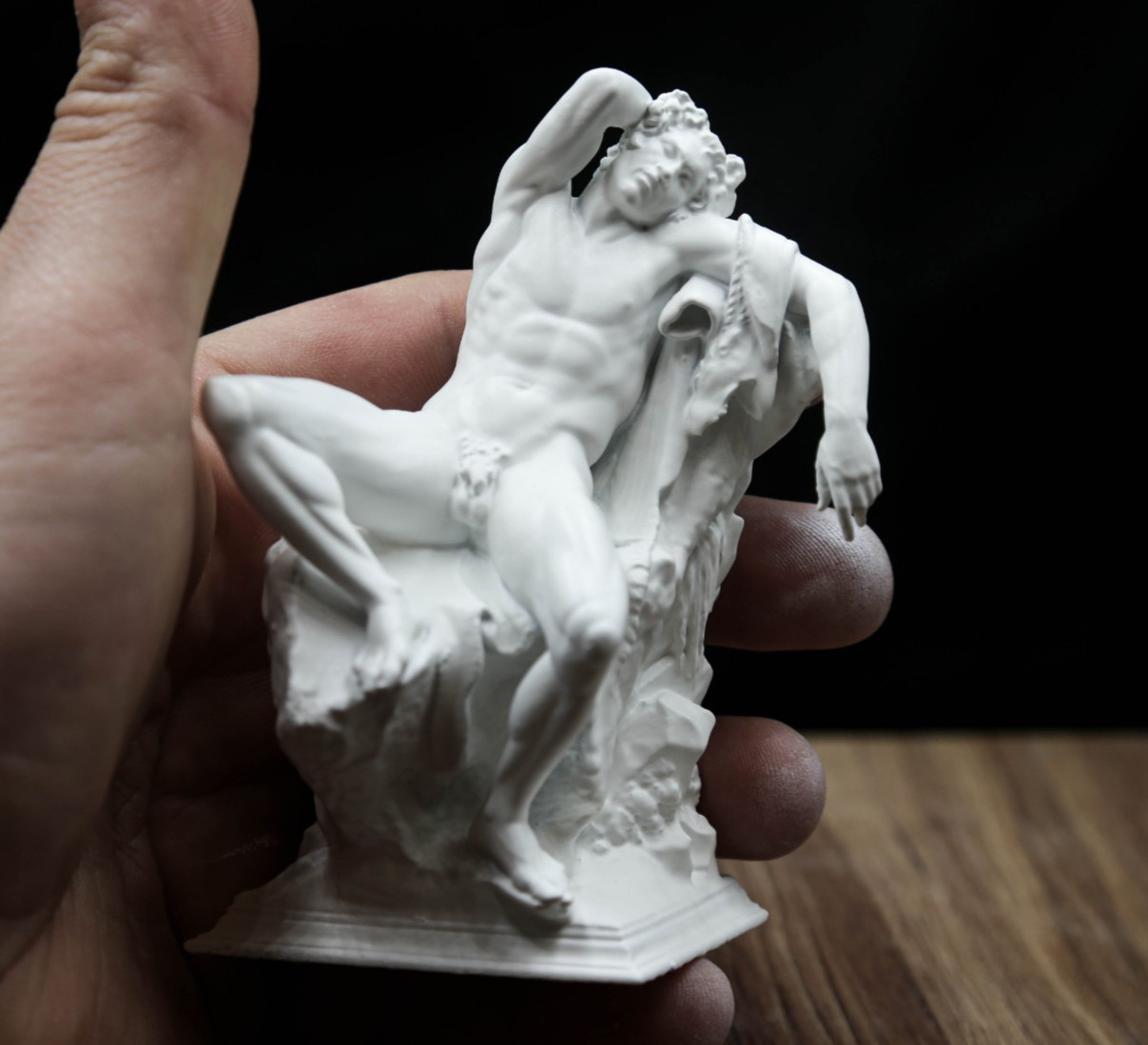 Barberini Faun Statue Miniature – Greek Mythology Sculpture Drunken Satyr Figure