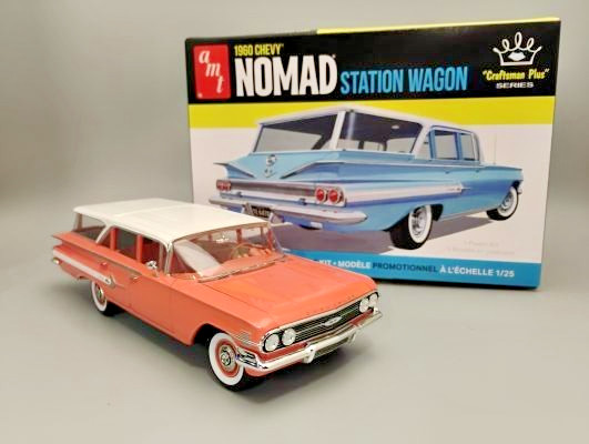 AMT1402 PLASTIC MODEL KIT 1960 CHEVY NOMAD STATION WAGON 1/25 SCALE SEALED BOX AMT1402 PLASTIC MODEL KIT 1960 CHEVY NOMAD STATION WAGON 1/25 SCALE SEALED BOX
