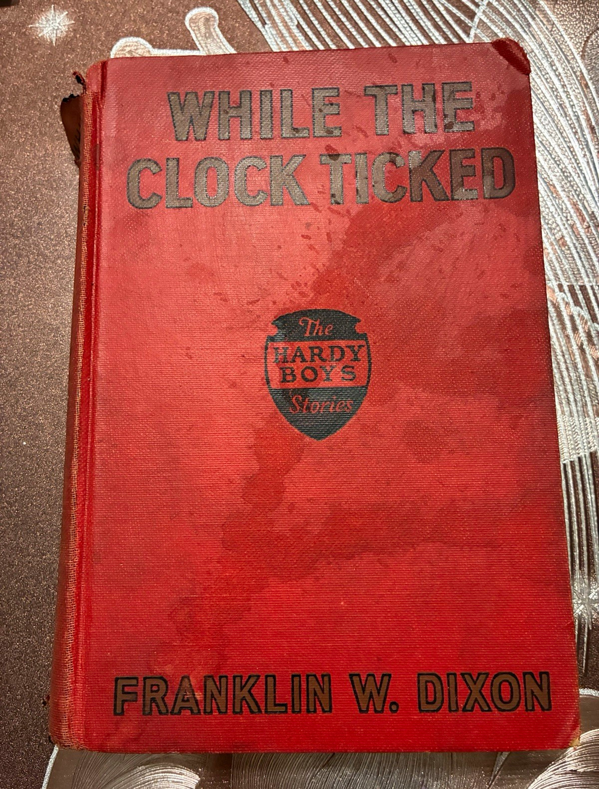 Rare Hardy Boys While the Clock Ticked Hardcover Illustrated franklin Dixon 1932