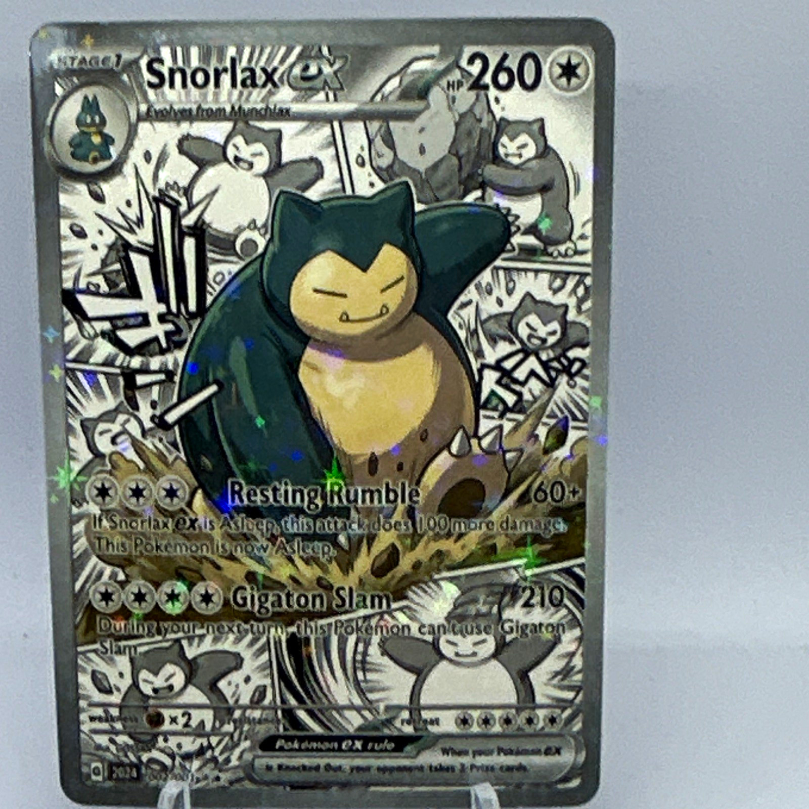 Snorlax EX COMIC FAN ART CARD