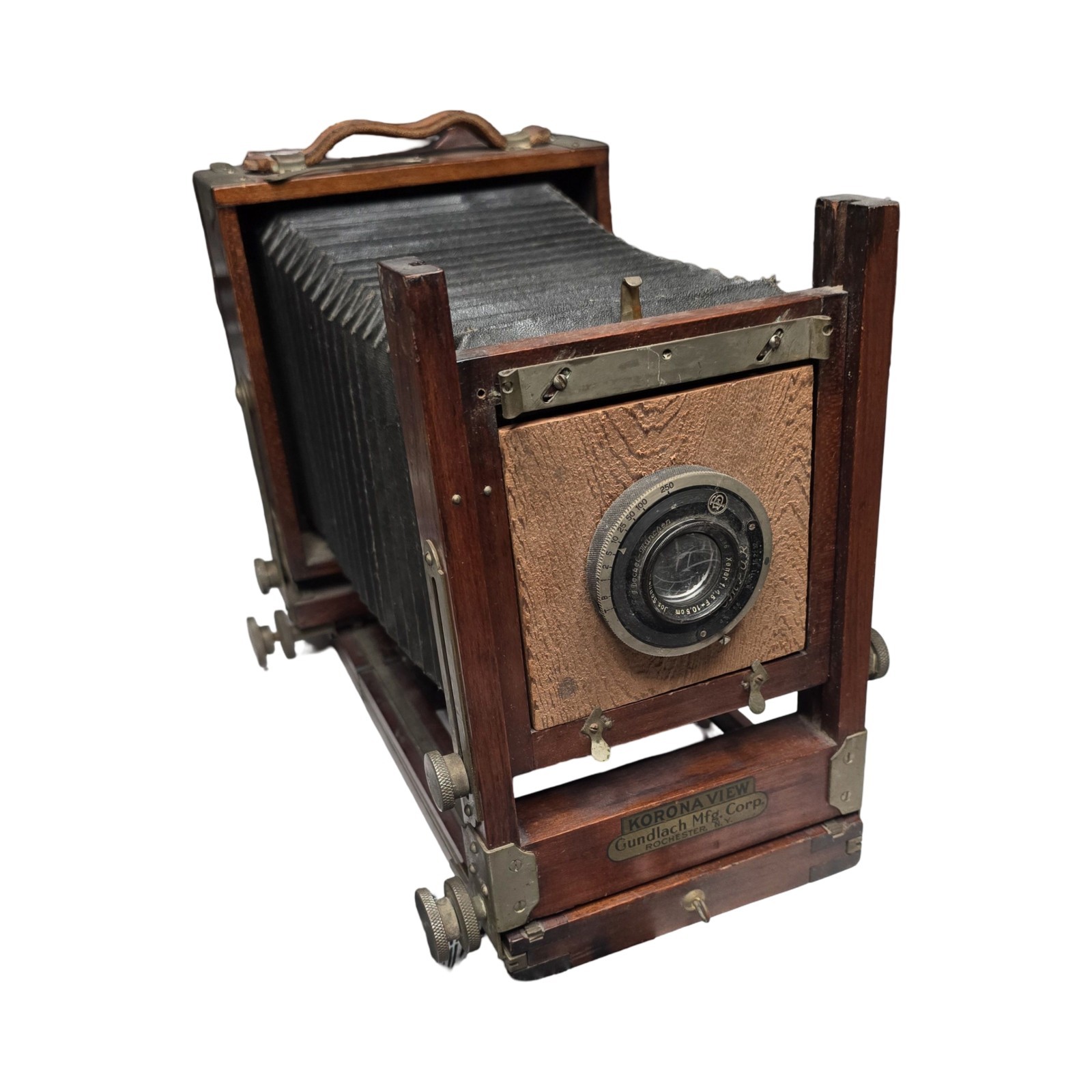 Korona View 4x5 Large Format Camera w/Lens Vintage Gundlach Folding Field Camera