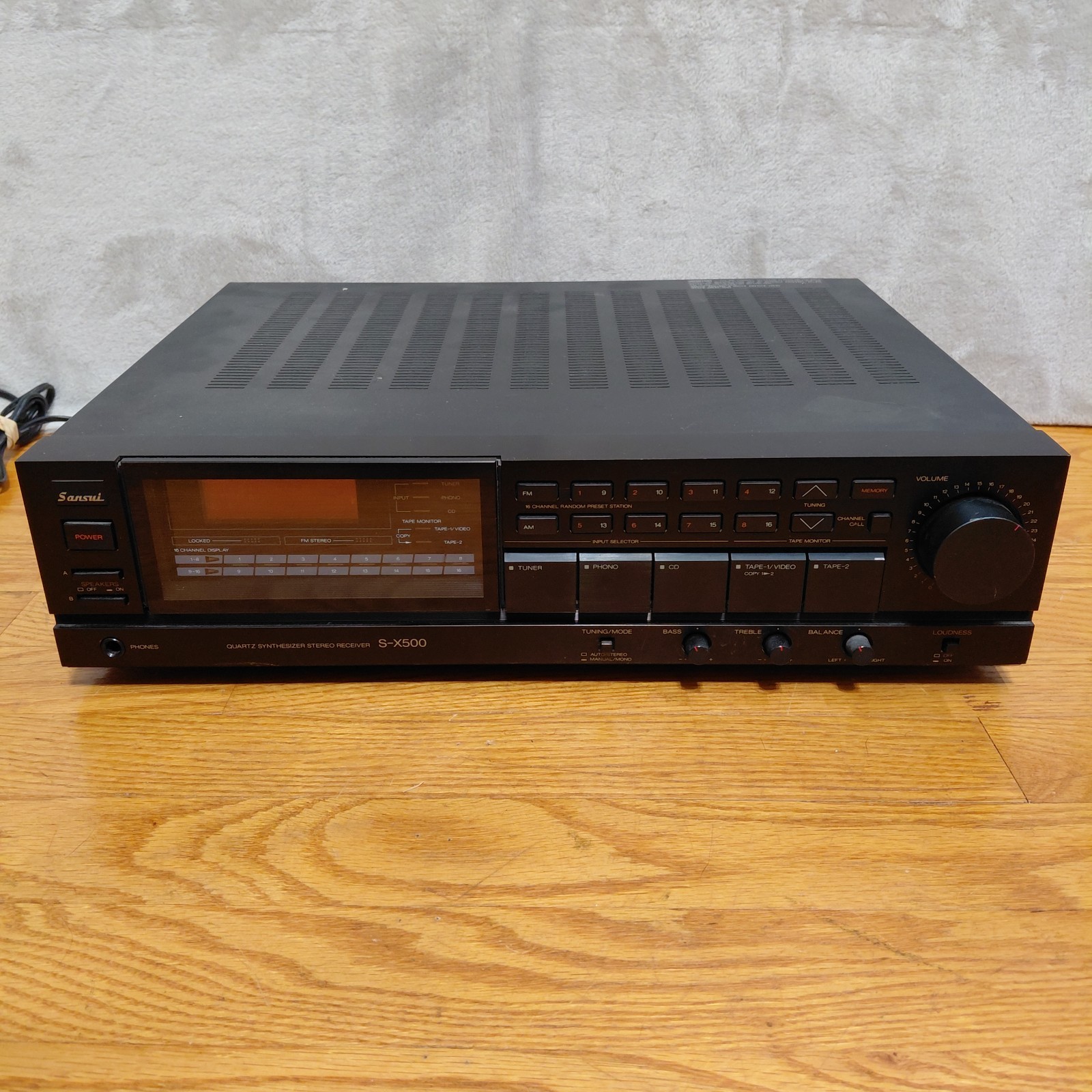 SANSUI S-X500 QUARTZ SYNTHESIZER STEREO RECEIVER SANSUI S-X500 QUARTZ SYNTHESIZER STEREO RECEIVER