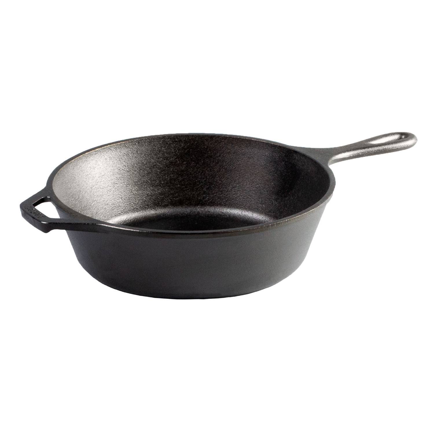 Lodge Logic L10DSK3 Pre-Seasoned Cast Iron Deep Skillet 12