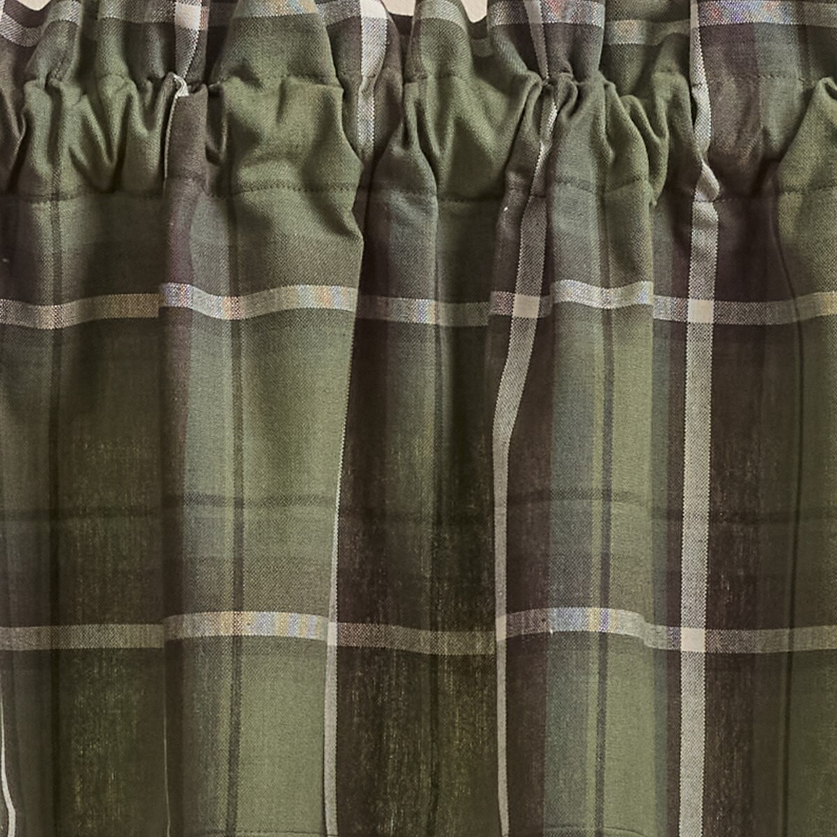 New Country Cabin Rustic DARK GREEN PLAID VALANCE Curtains Topper New Country Cabin Rustic DARK GREEN PLAID VALANCE Curtains Topper