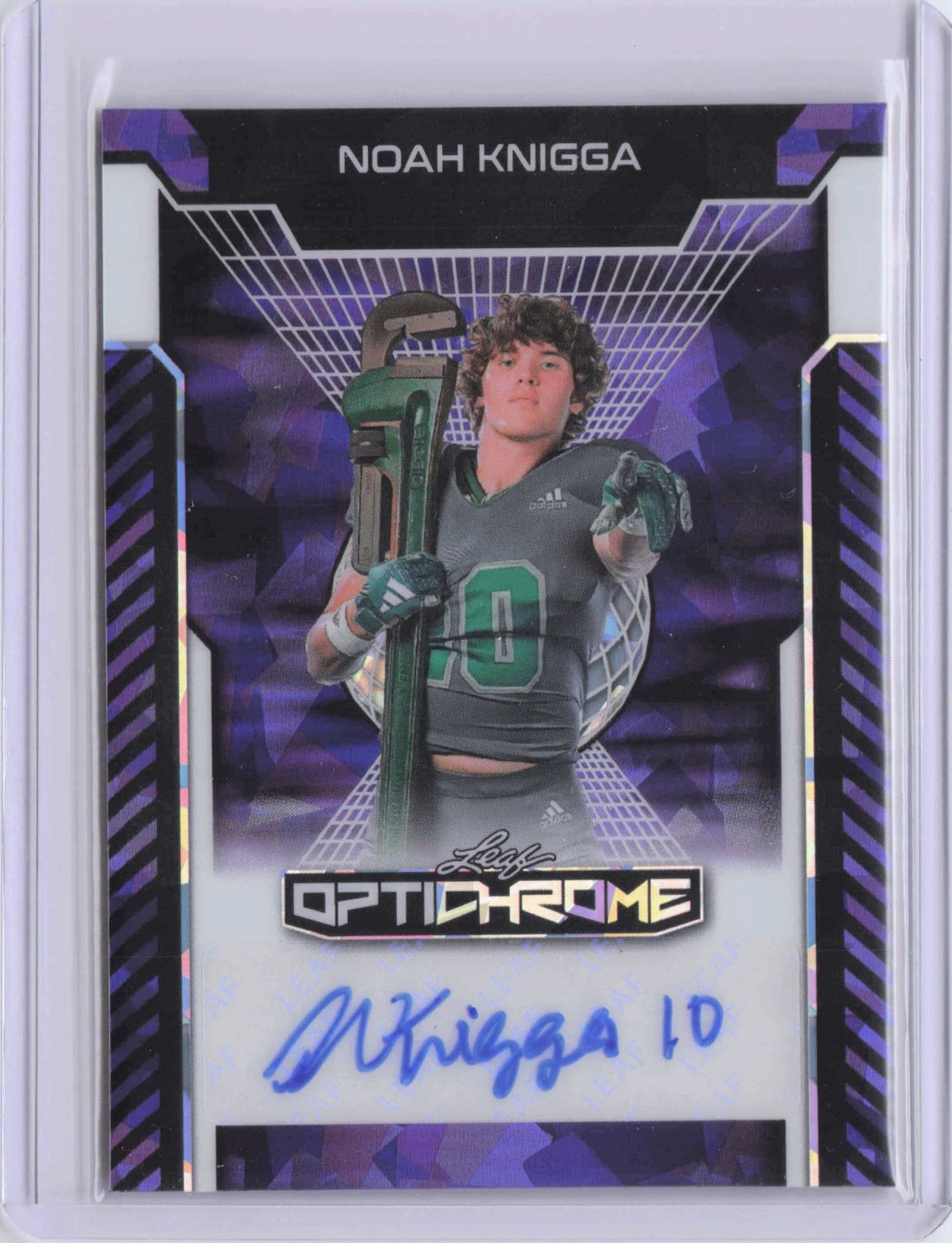 2025 Leaf Chrome Noah Knigga Purple RC Auto /5 Eastern 1275