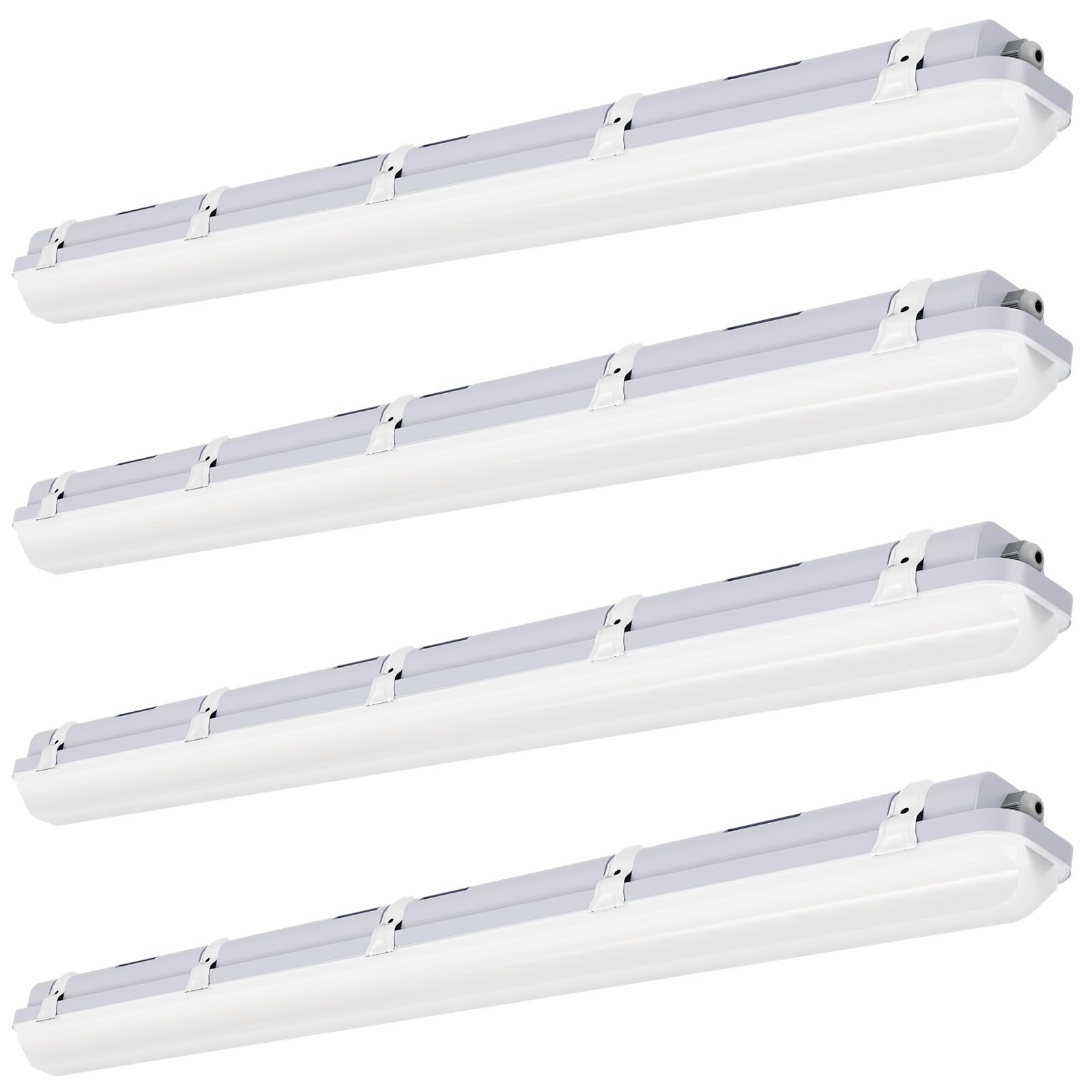 JTT 4FT LED Vapor Tight Light, 60W/50W/40W IP65 Waterproof LED Outdoor Indoor...