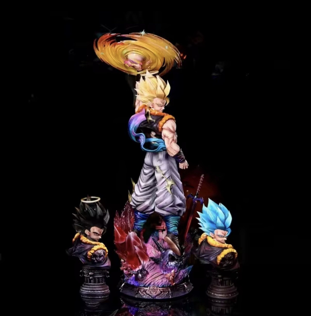 Gogeta Dragon Ball 45cm. Jt Studio. Cloudrise Version Three Interchangeable Heads Gogeta Dragon Ball 45cm. Jt Studio. Cloudrise Version Three Interchangeable Heads