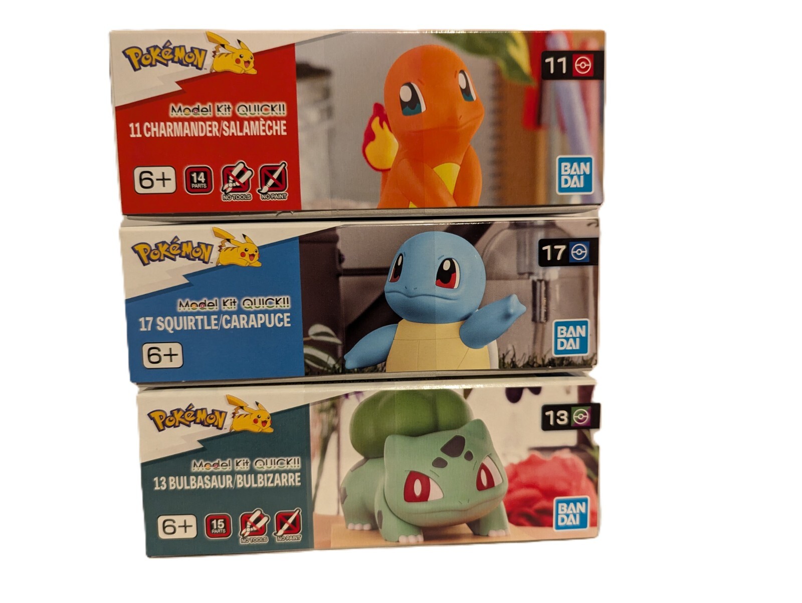 Pokemon Bandai  Model Kit Collection Bundle - Catch All Three Starters