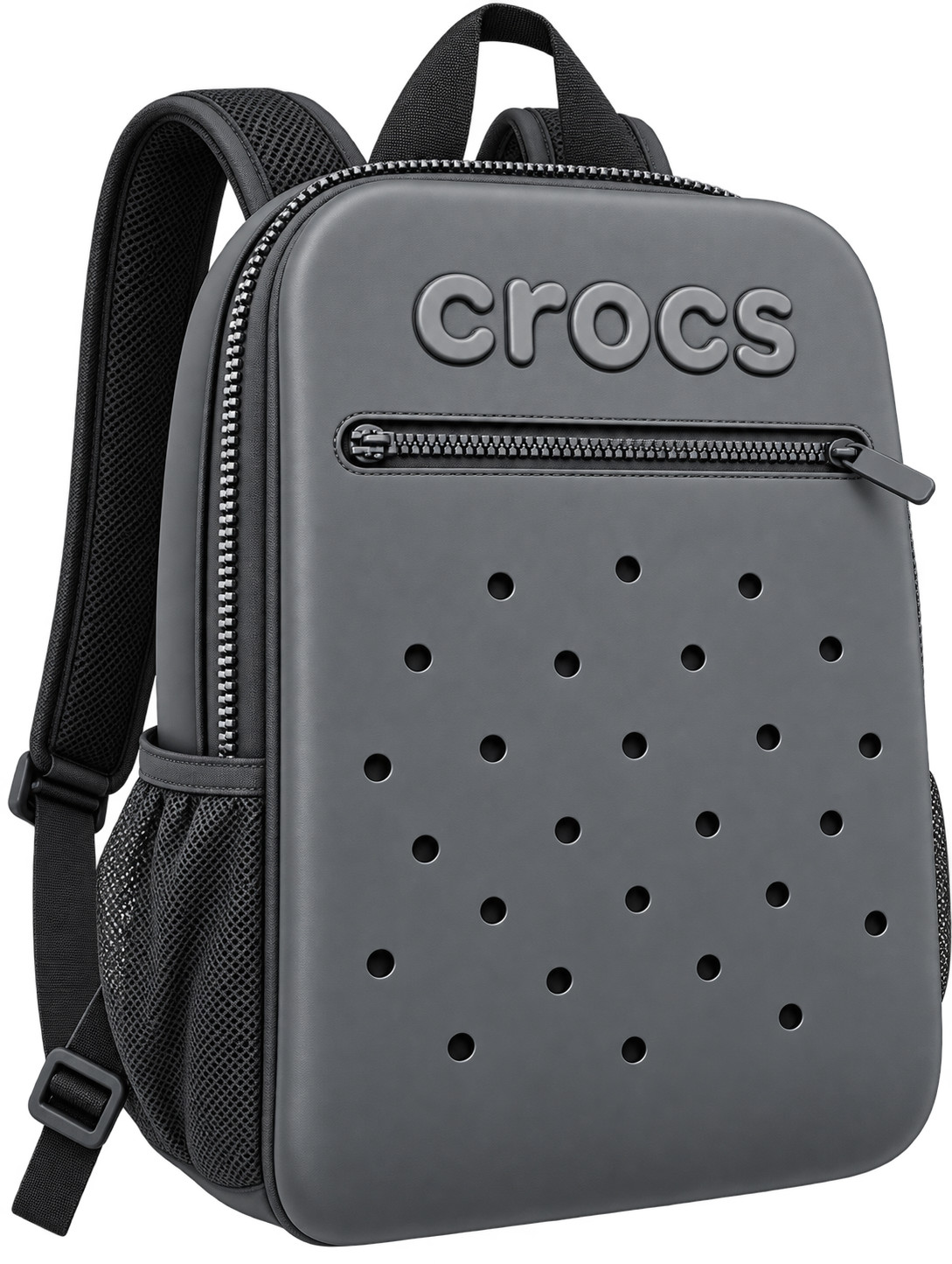 Crocs Backpack GRAY Laptop School Book Bag Large Zip Pockets Padded Straps NWT Crocs Backpack GRAY Laptop School Book Bag Large Zip Pockets Padded Straps NWT