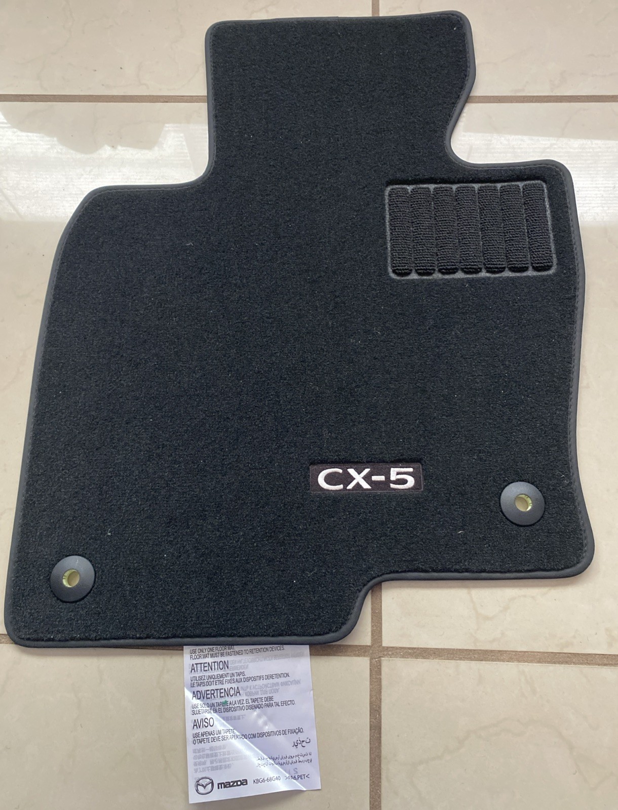 MAZDA CX-5 Floor Mats OEM 2017-Current Carpet Black Set 4 out of 4 KBG6-68G40 MAZDA CX-5 Floor Mats OEM 2017-Current Carpet Black Set 4 out of 4 KBG6-68G40