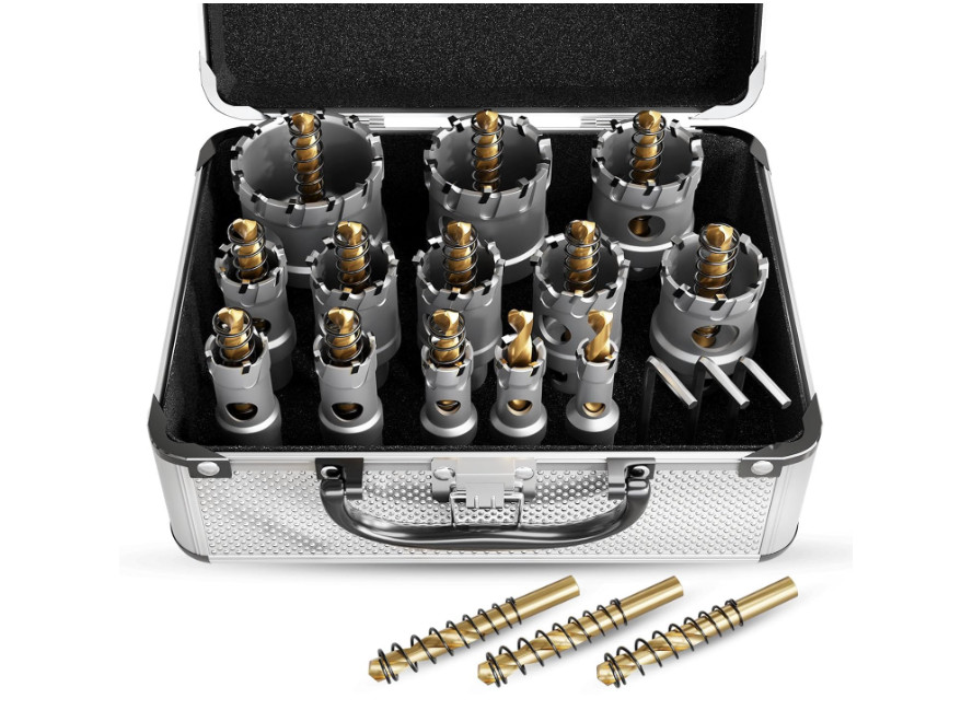 Kit de 19 brocas de corona de carburo (1/2\