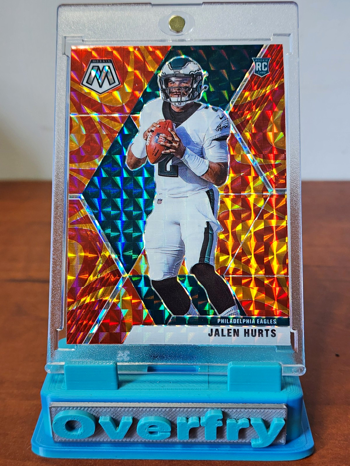 2020 Mosaic Jalen Hurts RC Rookie Reactive Orange Mosaic #222 2020 Mosaic Jalen Hurts RC Rookie Reactive Orange Mosaic #222
