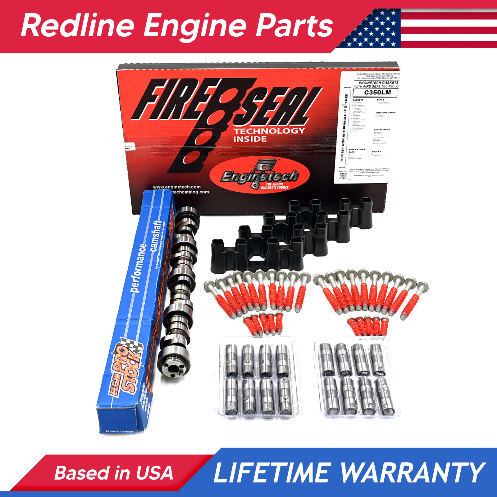 ELGIN E1839P Sloppy Stage-1.5 Camshaft INSTALL KIT Chevy LS 4.8 5.3 5.3L .575\