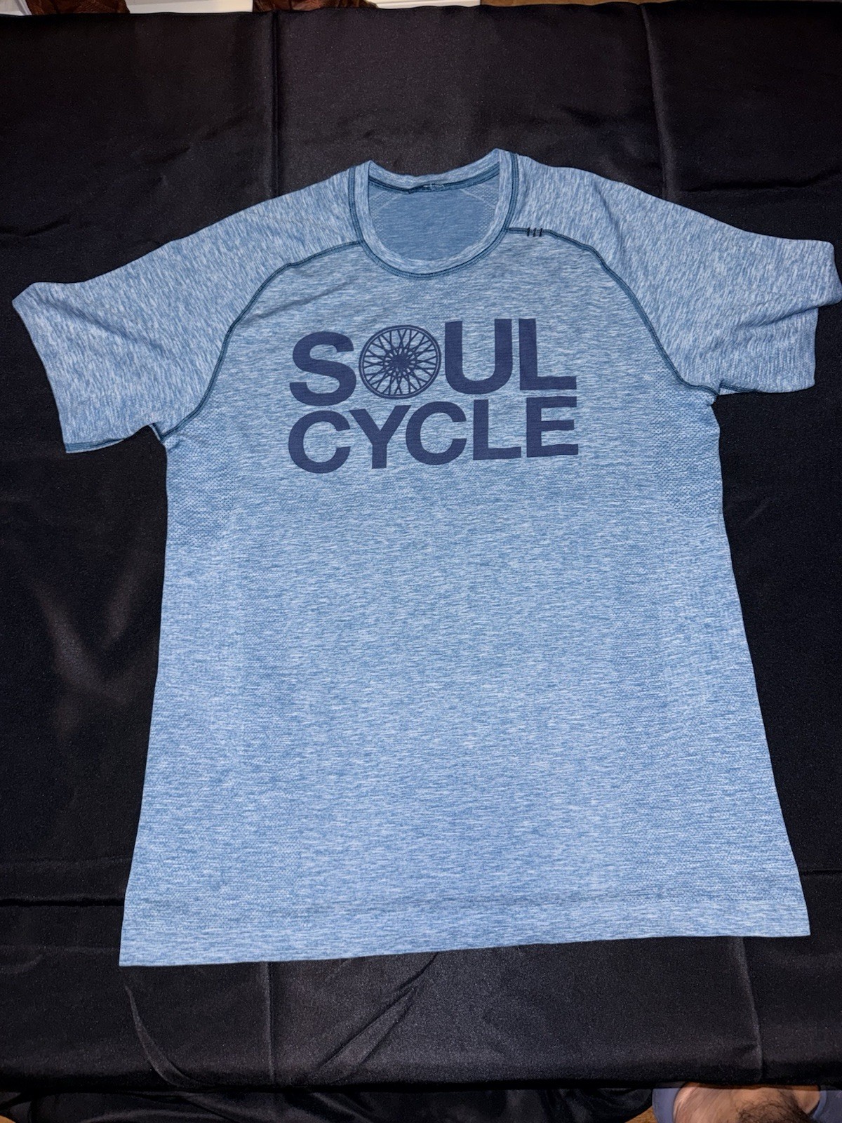 Lululemon SoulCycle T-Shirt Blue Heather Athletic Graphic Tee