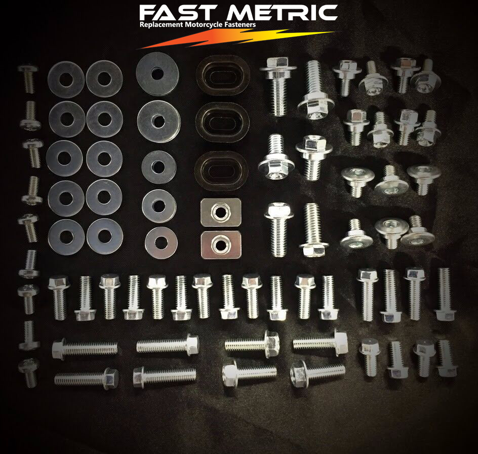 93pc FULL BODY PLASTICS BOLT KIT HONDA CR80 CR85 CR125 CR250 CR450 CR480 CR500