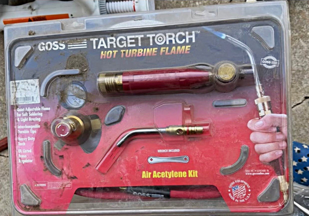 Goss KX-5B Target Torch Air-Acetylene Torch Kit Hot Turbine Flame