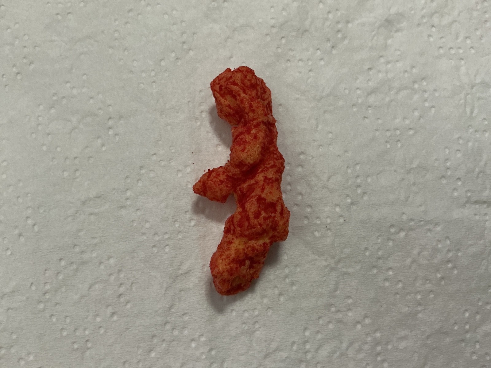CHEETO, PERSON PRAYING, 2 IN, MAKE THIS ONE OF THE MOST EXPENSIVE CHEETOS EVER