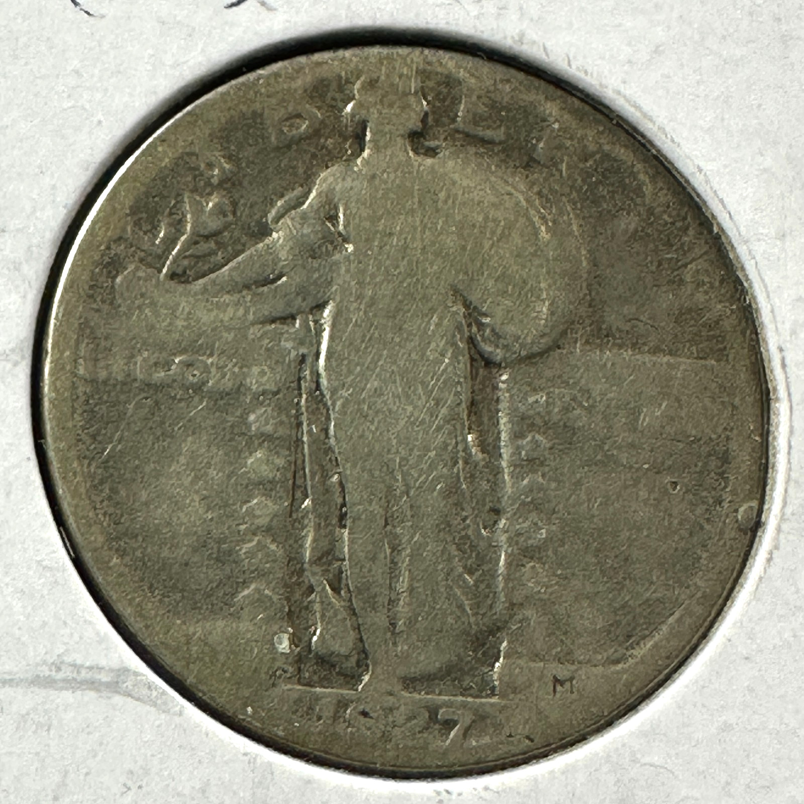 1927-S 25C Standing Liberty Quarter, KEY DATE (90170)
