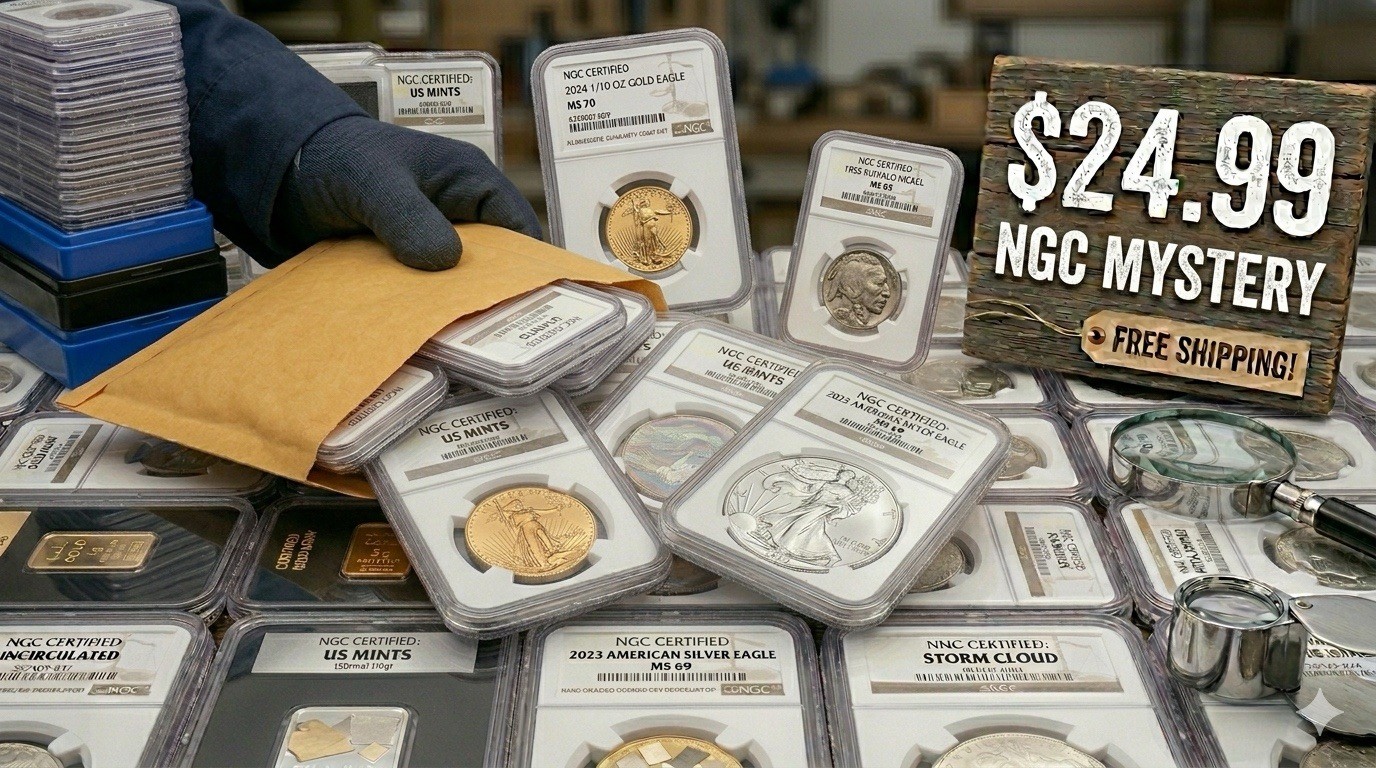 NGC Mystery Coin Bag - Estate Liquidation - Guaranteed NGC Slab NGC Mystery Coin Bag - Estate Liquidation - Guaranteed NGC Slab