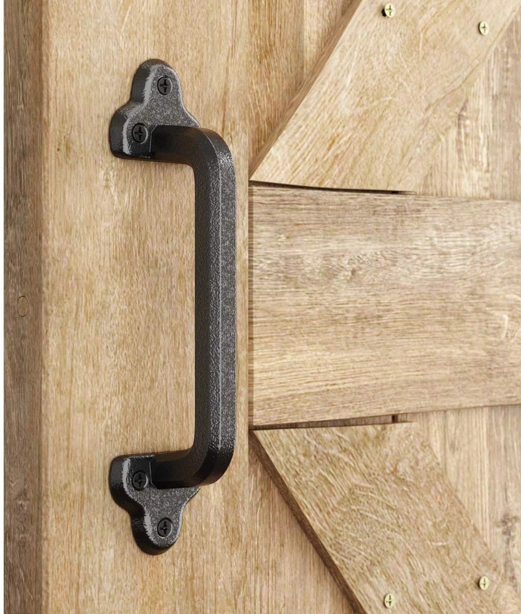 heavy duty 9 antique barn door handle large rustic retro cast iron handle f