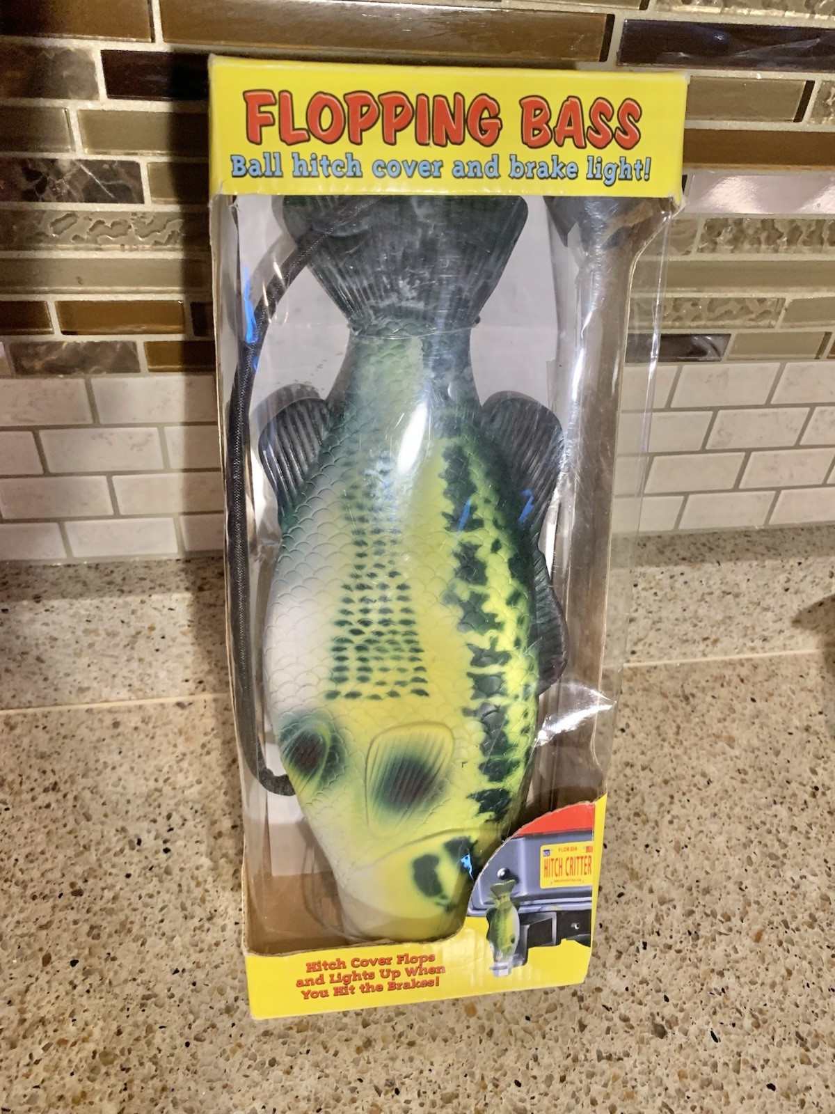 VTG 2005 Hitch Critters Flopping Bass Fish Ball Hitch Cover And Brake Light VTG 2005 Hitch Critters Flopping Bass Fish Ball Hitch Cover And Brake Light