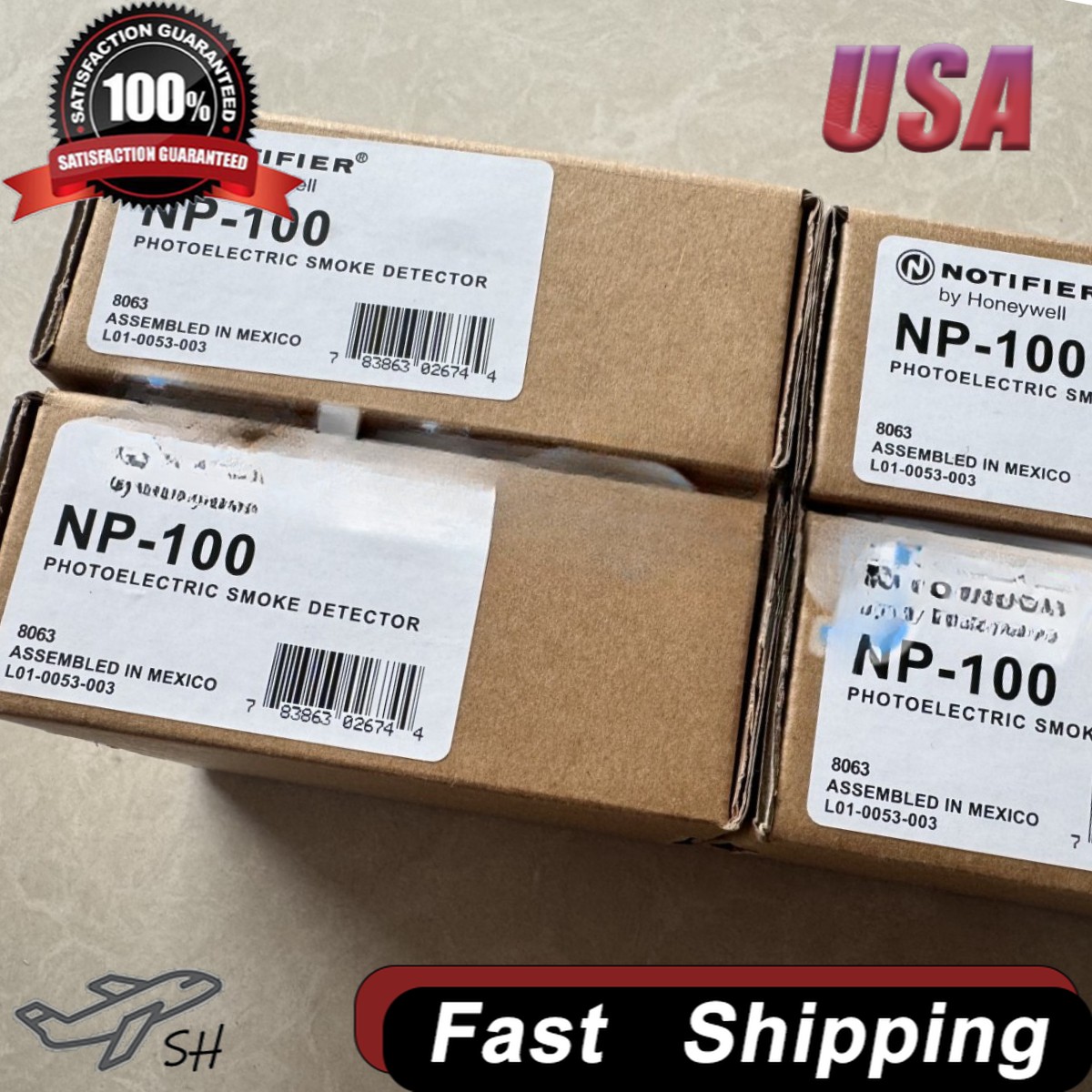 NP-100 Notifier Photoelectric Smoke Detector Fire Alarm NP 100 US