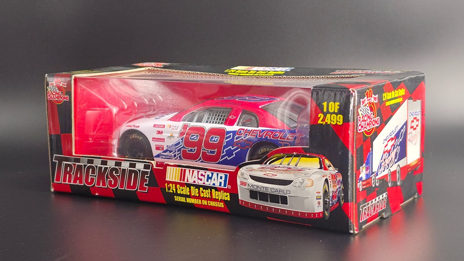 Racing Champions Trackside #99 Chevrolet Racing 1:24 Diecast 1 of 2499 NIB