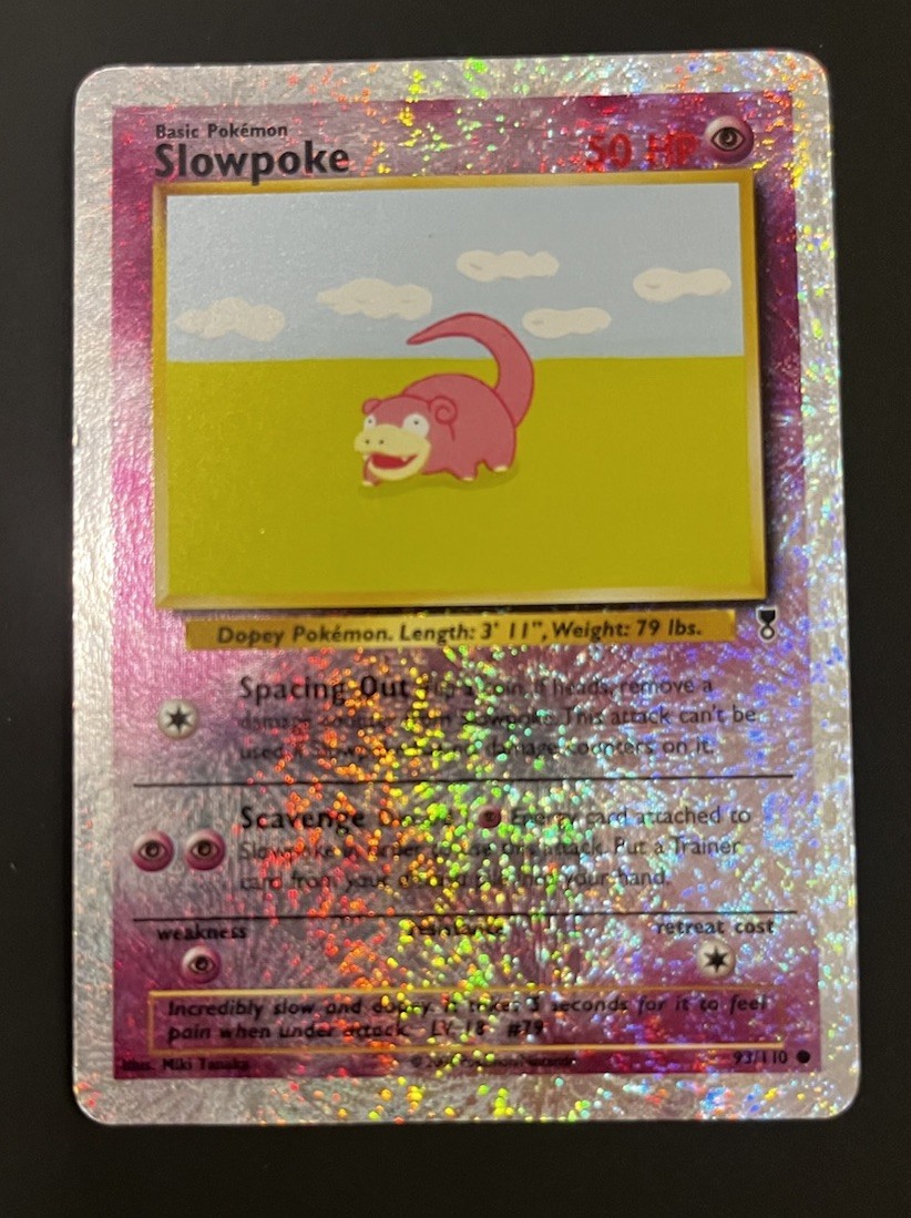 2002 Pokemon TCG Slowpoke 93/110 Legendary Collection Reverse Holo (k) 2002 Pokemon TCG Slowpoke 93/110 Legendary Collection Reverse Holo (k)