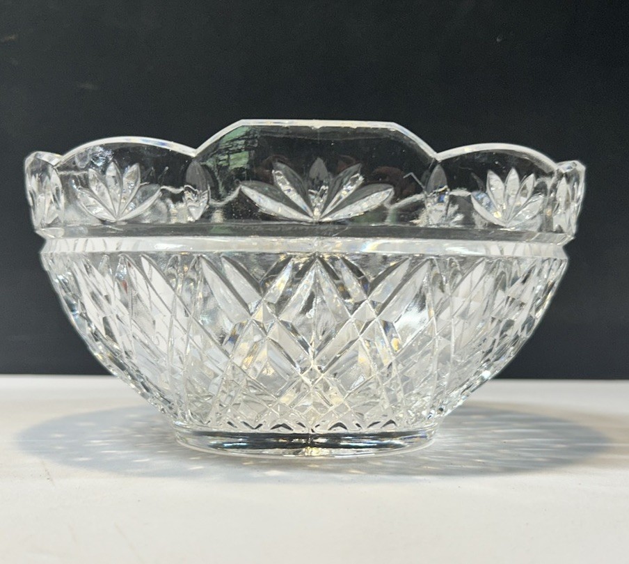 Waterford Crystal Bowl “Irish Treasures” Oval Gorgeous Sparkle