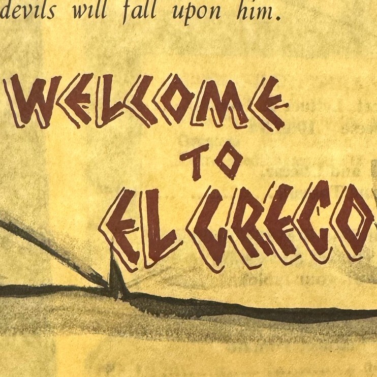 Original Vintage 1980s El Greco Greek Cuisine Restaurant Menu Original Vintage 1980s El Greco Greek Cuisine Restaurant Menu