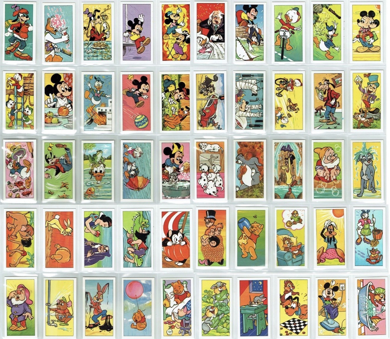Vintage 1977 Bassett Cigarette Cards • Disney Health and Safety • Set of 50 • MT Vintage 1977 Bassett Cigarette Cards • Disney Health and Safety • Set of 50 • MT