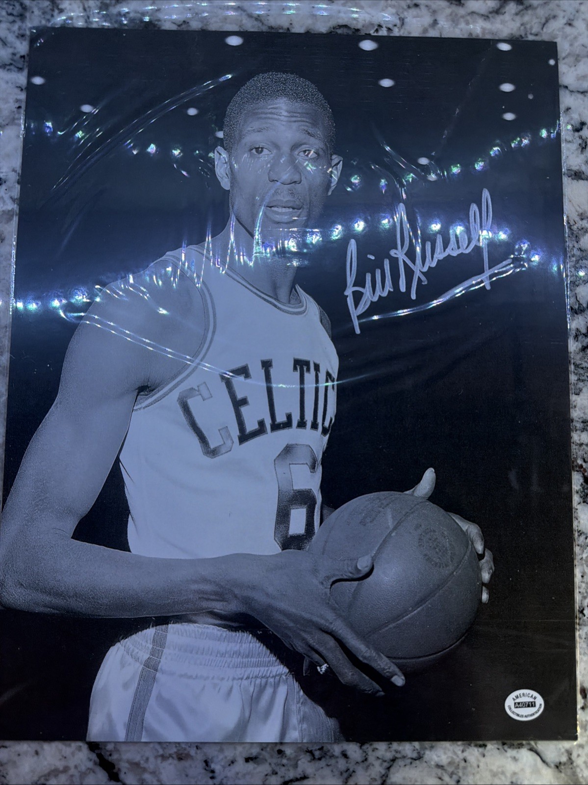 Bill Russell Boston Celtics Legend Hand signed 11x14 Large Photo w/COA